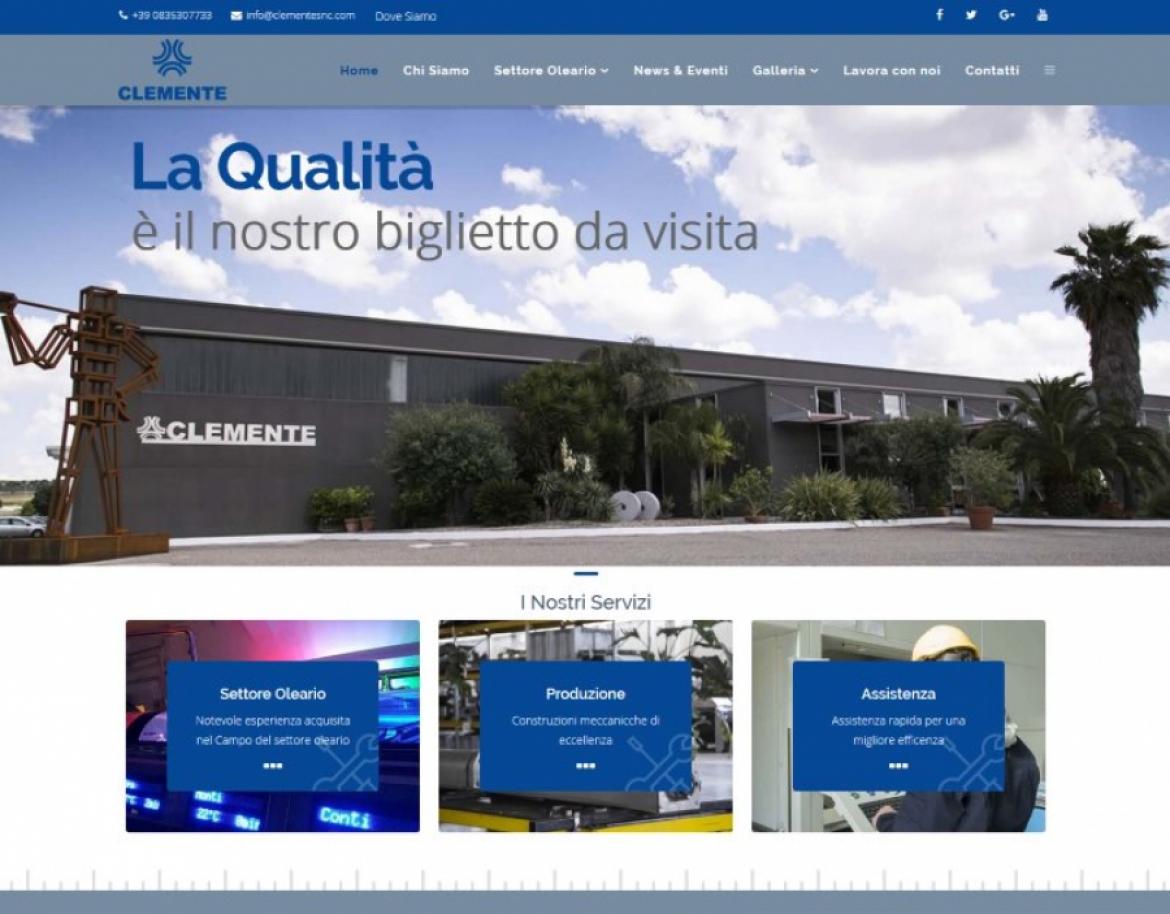 Realizzazione sito web per CLEMENTE snc