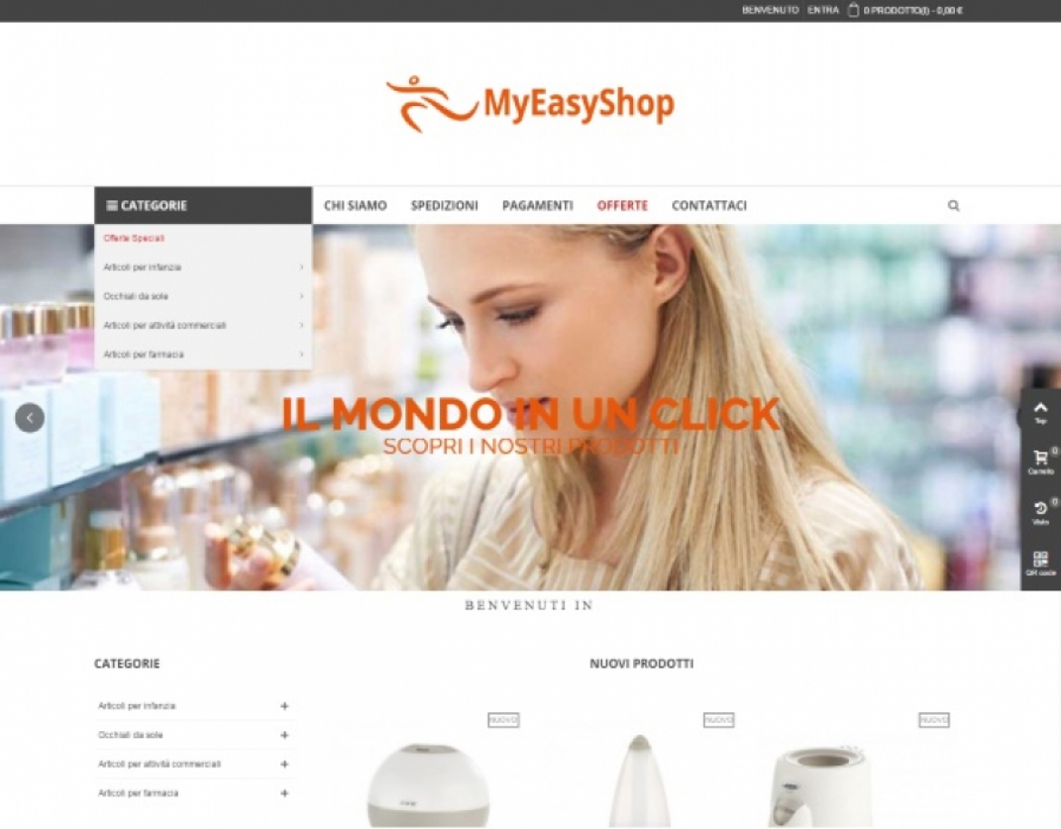 Realizzazione sito e-Commerce MyEasyShop